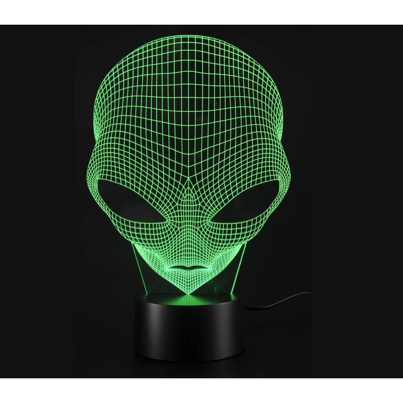 3D Lamp UFO Alien Optical Illusion Led Night Light 7