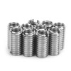 10Pcs Inner M6*1.0, Outer M8*1.25, Length 15mm, Sloted Thread Inserts,