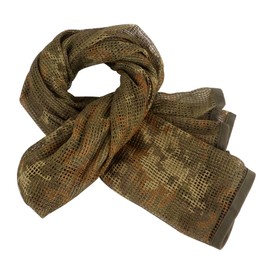 FOCUHUNTER Tactical Tactical Veil, Scarf, Camouflage Scarf, Ghillie Net Cover, Mesh, Camouflage, Shumag Headwear, Survival Game, Camping, Climbing, Bird Photography, Outdoor Use, 70.9 x 35.4 inches (180 x 90 cm), Unisex, Italian Camouflage