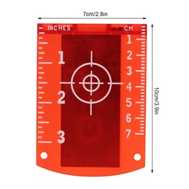Laser Targets 2 Pack Magnetic Ground Laser Target High Visibility ABS Plastic Magnetic Laser Target Plate Map To Improve Visibility Red Laser Lines