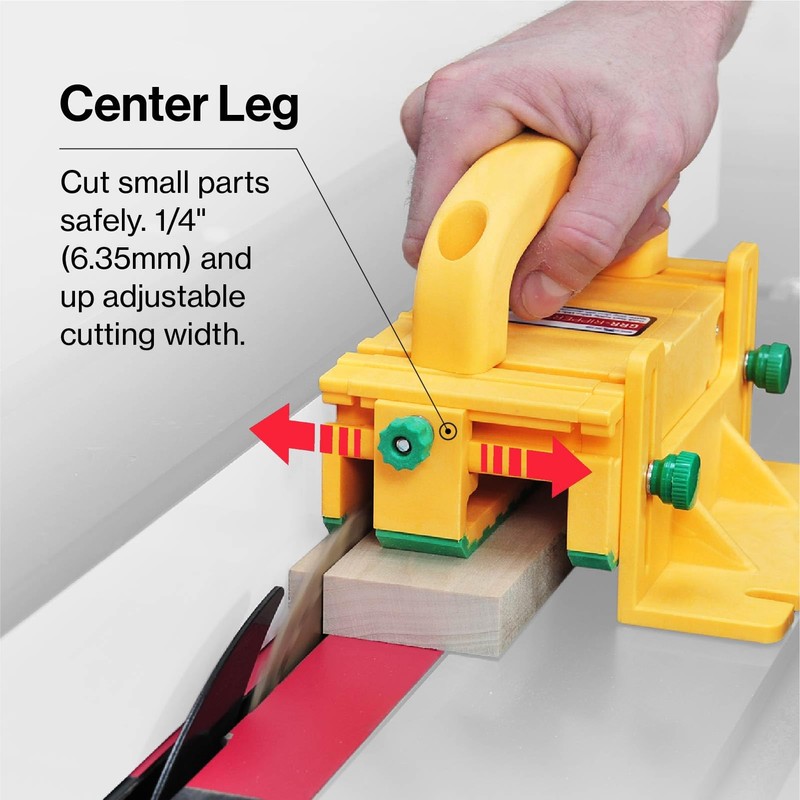 MICROJIG GRR-RIPPER GR-100 3D Table Saw Pushblock, Yellow
