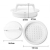 Lovelegis Hamburger shape plastic crushes mold with manual pressure circumference