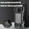 usmallbee Jaula de Aluminio para Insta360 X4, Funda para Insta-360