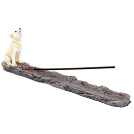Nemesis Now H2516G6 Wolf Call Incense Burner 29cm White