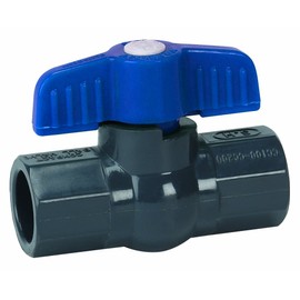 Homewerks VBVP80E7B Ball Valve PVC Schedule 80, x Solvent, 1-1/2-Inch, 1.5 Inch, No Color