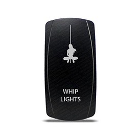 CH4x4 Rocker Switch Whip Lights Symbol - Blue LED
