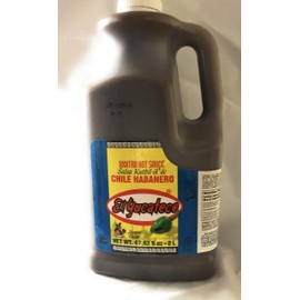 El Yucateco Chile Habanero XXX Hot sauce 68 oz-half gallon
