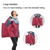 evohyah Shopping Bags Reusable Grocery Tote Bags, Deepred, Large