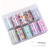 Healeved 40rolls Floral Nail Art Decals Easy Transfer Stickers for