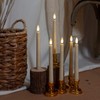Flameless Taper Candles Flickering with Remote & Timer, Battery Operated