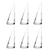 sourcing map Pack of 6 Acrylic Ring Display Holder Solid