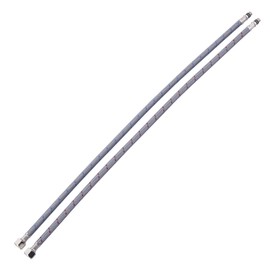 Faucet Supply Lines, WOWOW 24" Bathroom Sink Faucet Hose, Braided Nylon cUPC Supply Lines 3/8" Female Compression Thread × M8 Male Connector,Stainless Steel Braided Supply Line(1 Pair)