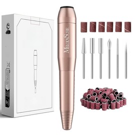 MelodySusie Electric Nail Drill Machine,PC120I Portable Electric Nail File Efile Set for Acrylic Gel Nails, Manicure Pedicure Tool with Nail Drill Bits Sanding Bands Gold - color: Purple