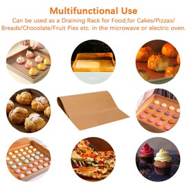 Yuannee Permanent Baking Foil Loaf Tin, Baking Paper, Reusable Baking Mat, Baking Film, Baking Paper, Baking Mat, Can be Cut to Size for Baking and Ironing Heat Press, Oven (30 x 40 cm)