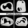 Kyuionty 1/4" - 1/2" Plastic Tubing Clamps Adjustable Tube Clamp,