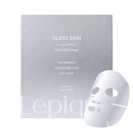 Lepique Lepique GLASS SKIN 14Days Miracle Collagen Mask 42g x 4ea - Ultimate Overnight Mask, Highest Serum Content - Hyaluronic Acid, Niacinamide Serum, Korean Face Mask, Collagen Face Mask