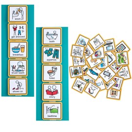 Create Visual Aids Visual Timetable For Home Visual Schedule Routine Chart for kids with 35 visual cards to support transition for autism, adhd, send, learning difficullties, early years