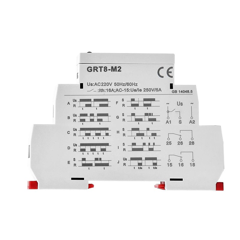 GAEYAELE 16A Multifunction Time Relay with 10 Function Choices AC230V