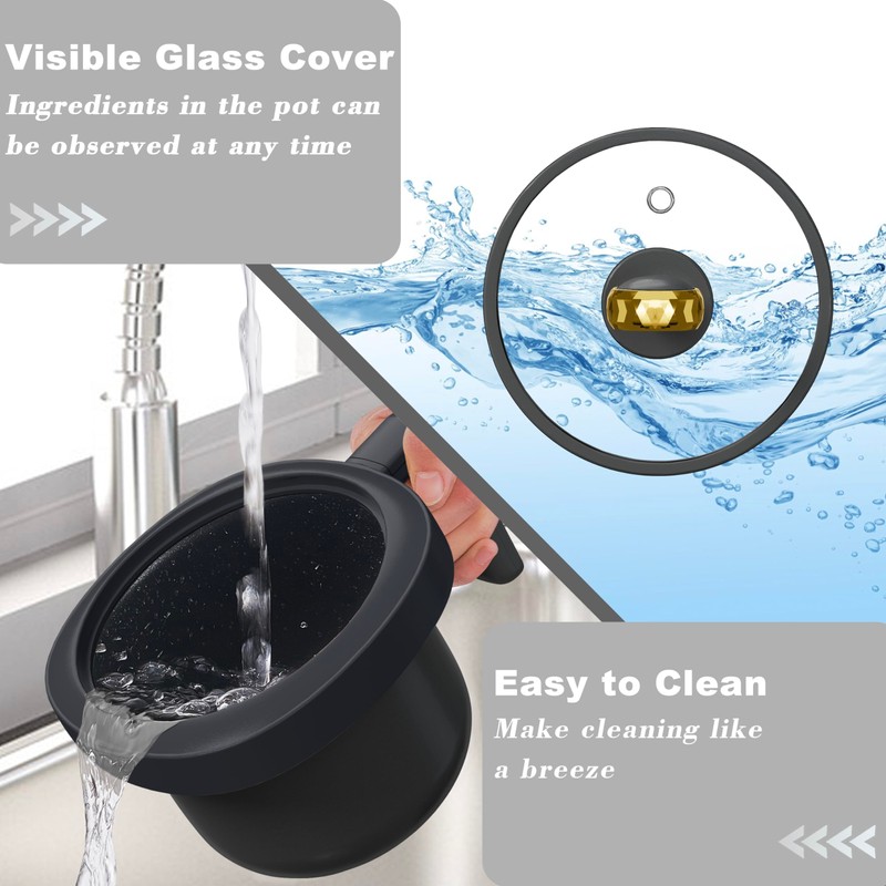 TOPWIT Rice Cooker Small, Mini Rice Cooker 2 Cups Uncooked,