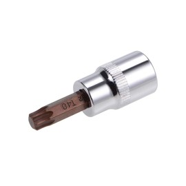 TOP-VIGOR Torx Bit Socket, 3/8" Drive x T40 CR-V Key Socket, Premium S2 Steel Bits, Torx Bit with 48mm Length for Torque Wrench, Ratchet Wrench, Impact Power Drills, Slide Bar