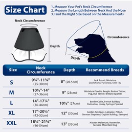 Mayerzon Soft Dog Collar, Lick Protection, Protective Collar, Adjustable Dog Collar with Lick Protection, Lightweight Collar for Dogs, Pet Elizabethan (Grey, XXL)