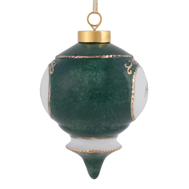 Happy 50th Wedding Anniversary Jewel Victorian 11cm Ball Hanging Ornament