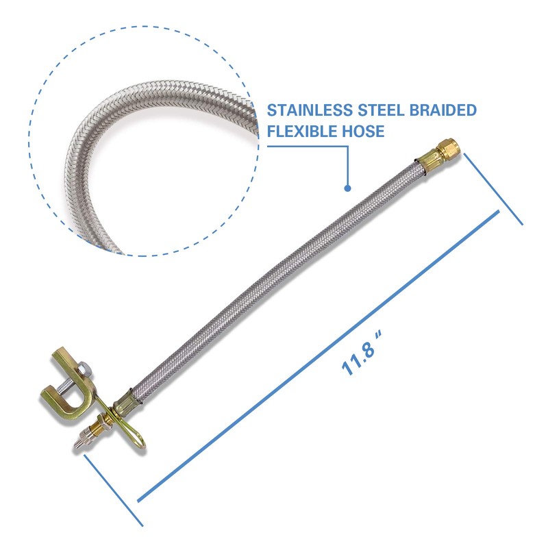 CKAuto 2 pcs 12"/300mm Metal Valve Stem Extenders, Universal Valve