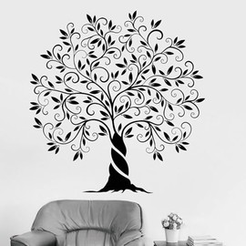 YLLMNOBM Vinyl Wall Decal Nature Tree of Life Home Decoration Sticker Living Room Bedroom Art Decal
