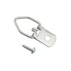 100 Pack Small D-Ring Steel Picture Hangers with Screws Picture
