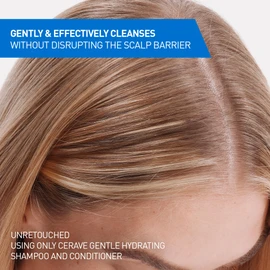 CeraVe Gentle Hydrating Shampoo for Men & Women, Gently Cleanses Hair & Scalp Without Stripping Away Moisture, Leaves Hair Feeling Healthy & Soft. Suitable for All Hair Types. 355mL