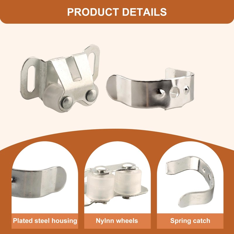 MP7081 RV and Mobile Home Cabinet Door Catch, Friction Roller