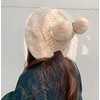 Fluffy Knit Beanie Hats for Women Winter Faux Fur Warm