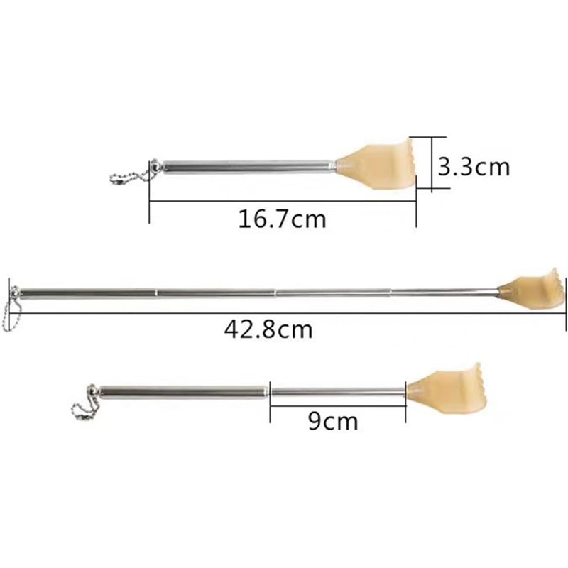 Juroicessry 1Pc Extendable Back Scratcher Claw Shape Back Scraper Back