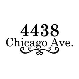 Yoonek Graphics Set of 2 Custom Mailbox Home Address Vinyl Decal Stickers Mail Box Numbers Mailbox. 1307Black4.5