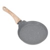 Frying Pan Wood Handle Aluminum Alloy Cooking Skillet Fast Heating