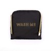 MIAMICA Black and Gold inchesWash Meinches Travel Expandable Laundry Bag,