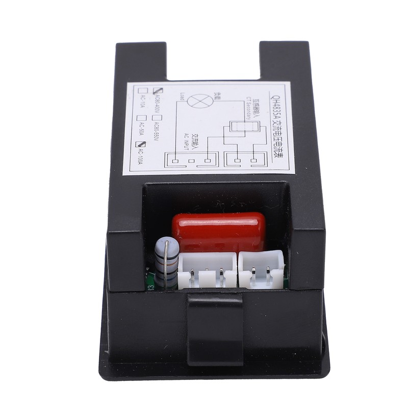 QH4835A LCD Dual Display Current Voltage Meter Electrical Digital Ammeter