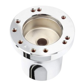 Steering Wheel Hub Adapter Base 5/6 Hole Hub Durable Connector Car Parts (B (Silver))