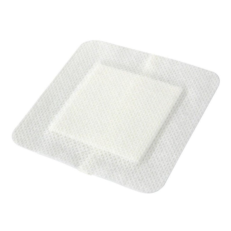 Medline Bordered Gauze, 4" x 4" Adhesive Island Wound Dressing,