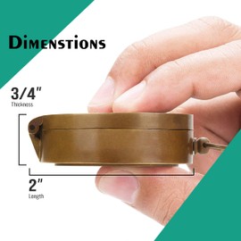 5MOONSUN5's US Navy Engraved Brass Military Compass Nautical Marine Gift A Perfect and Unique Gift for Army Person Survival Navigation Compass for Hiking Camping Hunting with Leather Display Case