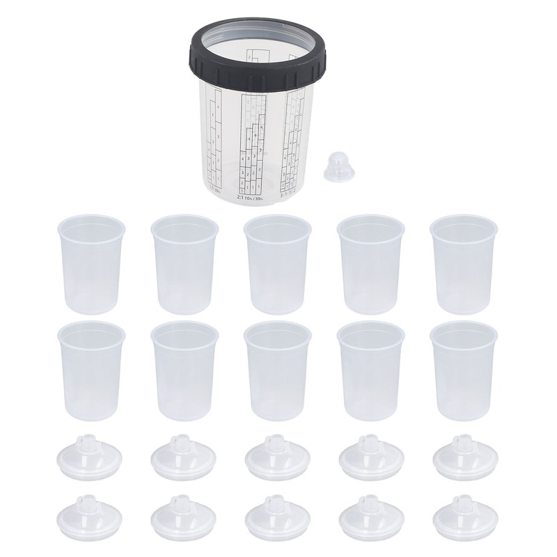 350ml Disposable Paint Spray Gun Cups Plastic Spray Gun Jug