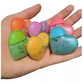 KH Lip Gloss Mágico Glitter Ojos Labios Labial Corazón 12pz May