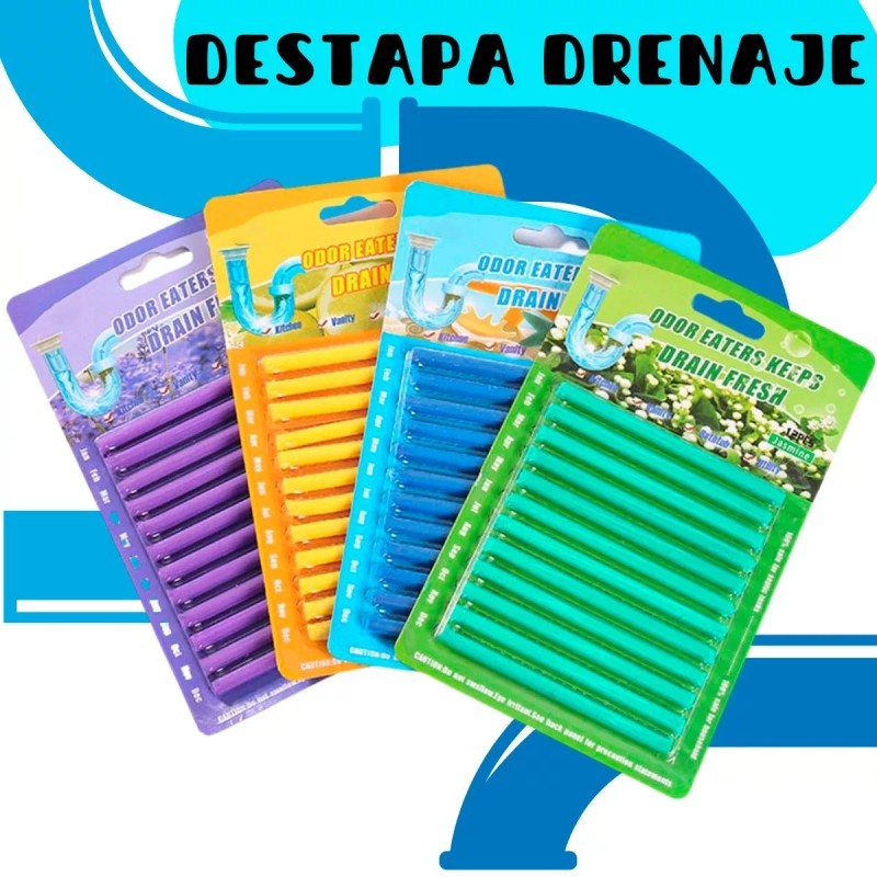 Universo en Linea Sani Stick Destapa Drenaje Tuberia Limpieza Fregadero