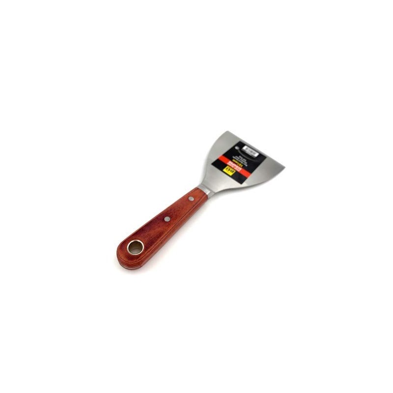 PTI 101mm Stiff Blade Paint Scraper Stainless Steel Blade Rosewood