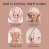 Kitsch Gorros de ducha de lujo para mujer, reutilizables, impermeables,