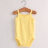 Blueleyu Baby Girls Spaghetti Strap Bodysuit SleevelessTank Top Cotton Baby