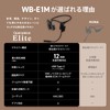 AVIOT WB-E1M Bone Conduction Headset, Includes Bloom Microphone, Running, Earbuds,
