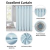 YOSTEV Light Blue Ruffle Shower Curtain Farmhouse Fabric Cloth Shower