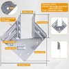 Hurricane Ties for Rafters 50 Pack, 18-Gauge Hurricane Roof Straps
