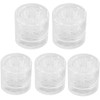 ANCLLO 5Pcs Transparent Acrylic 8 Holes Worm Catch Aquarium Supplies